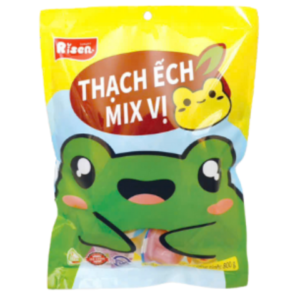 Thạch trái cây hình ếch 800g
