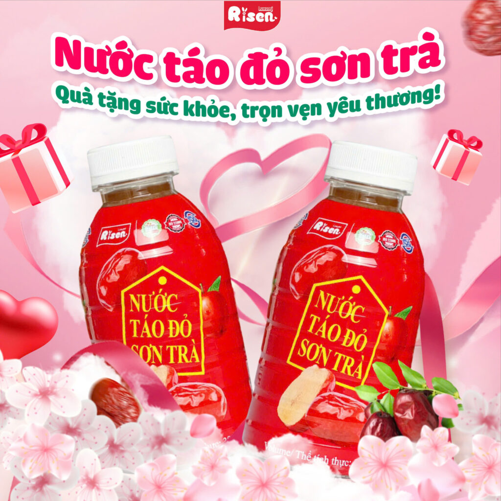 Nước Táo Đỏ Sơn Trà Risen: Món Quà Sức Khỏe Tuyệt Vời Dành Tặng Cha Mẹ