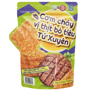 Cơm cháy vị thịt bò tiêu Tứ Xuyên